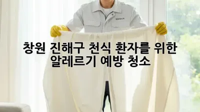 창원 진해구 천식 환자를 위한 알레르기 예방 청소