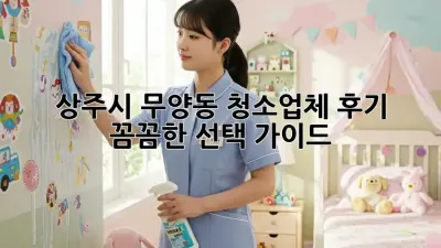 상주시 무양동 청소업체 후기: 꼼꼼한 선택 가이드