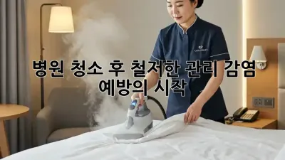 병원 청소 후 철저한 관리: 감염 예방의 시작